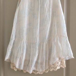 Soft white flowy tank top